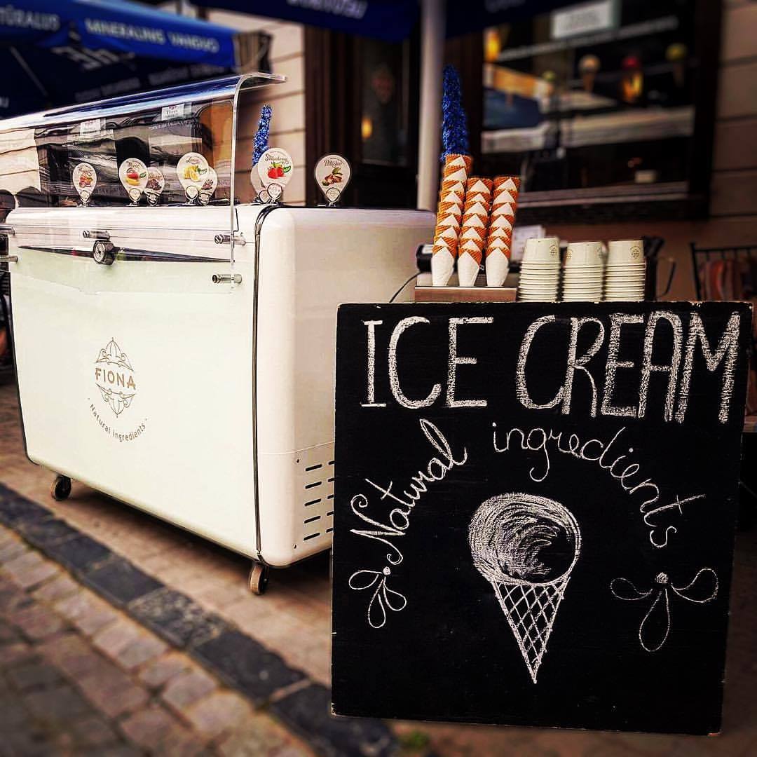 Ice cream at Fionos Cukraine in Vilnius